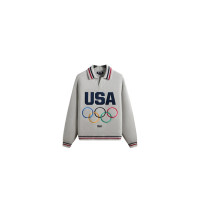Kith Team USA Nelson Rugby Sweater Light Heather Grey