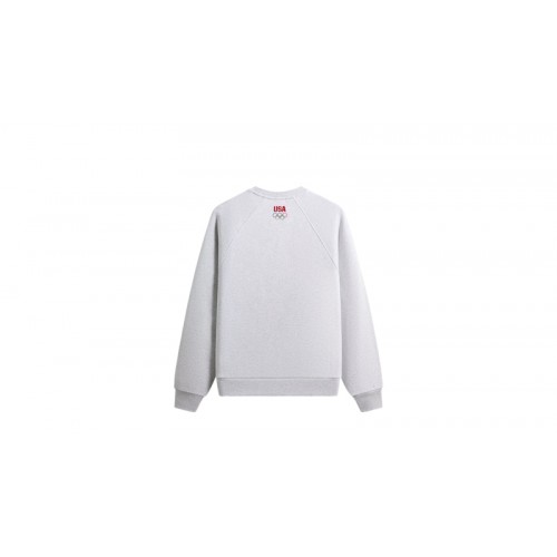 Kith Team USA Raglan Nelson Crewneck Light Heather Grey