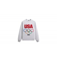 Kith Team USA Raglan Nelson Crewneck Light Heather Grey