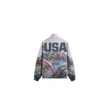 Kith Team USA Winter Mountain Quarter Zip Top White