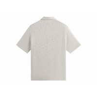 Kith Textured Cotton Boxy Collared Overshirt Sandrift