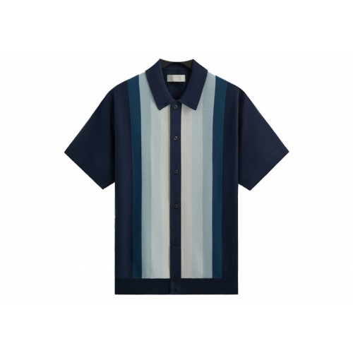 Оригинальный шмот Kith Tilden Short Sleeve Button Up Polo Nocturnal