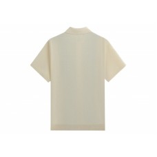 Kith Tilden Short Sleeve Button Up Polo Sandrift