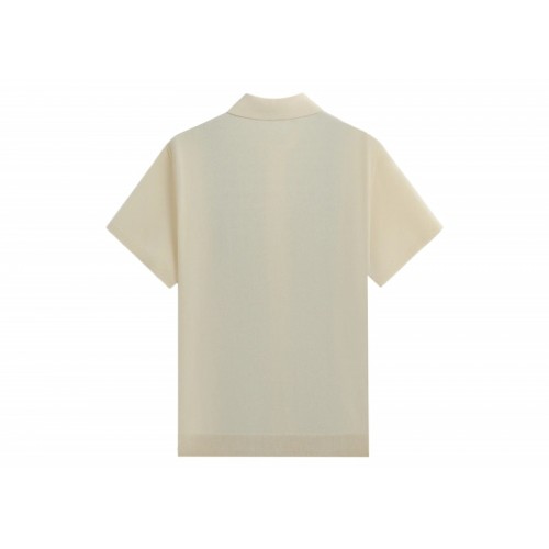 Оригинальный шмот Kith Tilden Short Sleeve Button Up Polo Sandrift