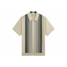 Kith Tilden Short Sleeve Button Up Polo Sandrift