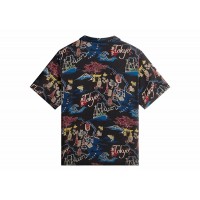 Kith Tokyo Thompson Camp Collar Shirt Black