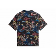 Kith Tokyo Thompson Camp Collar Shirt Black