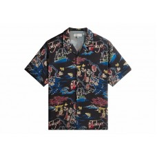 Kith Tokyo Thompson Camp Collar Shirt Black