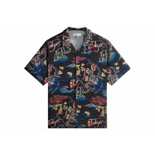 Оригинальный шмот Kith Tokyo Thompson Camp Collar Shirt Black