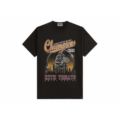 Оригинальный шмот Kith Treats Champions Vintage Tee Black