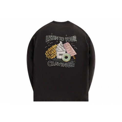 Оригинальный шмот Kith Treats Cravings Vintage Long Sleeve Tee Black