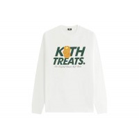 Kith Treats Waffle Vintage Long Sleeve Tee White