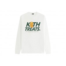 Kith Treats Waffle Vintage Long Sleeve Tee White