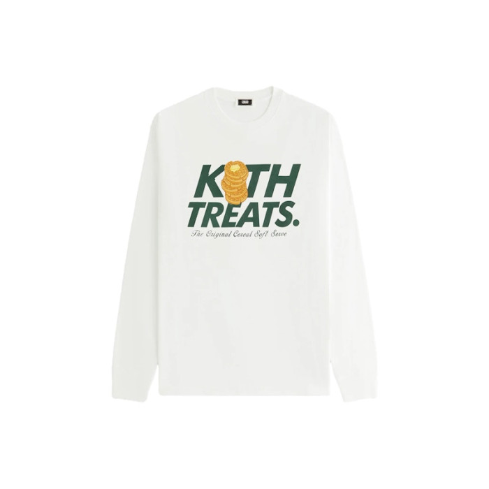 Оригинальный шмот Kith Treats Waffle Vintage Long Sleeve Tee White