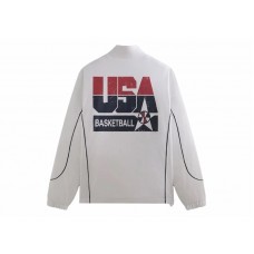Kith USA Basketball Jersey Logan Jacket White