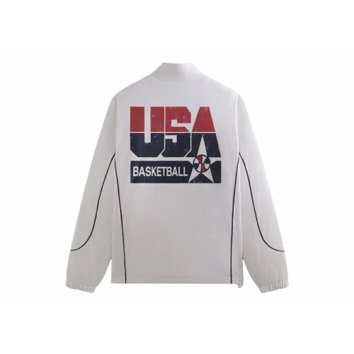 Оригинальный шмот Kith USA Basketball Jersey Logan Jacket White