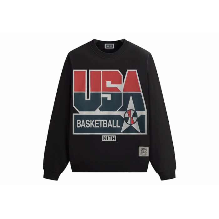 Оригинальный шмот Kith USA Basketball Legend Vintage Nelson Crewneck Black