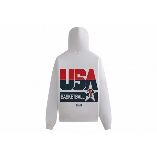 Оригинальный шмот Kith USA Basketball Legend Vintage Nelson Hoodie White