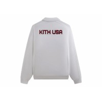 Kith USA Basketball Nelson Collared Pullover White