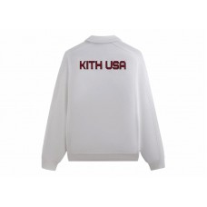Kith USA Basketball Nelson Collared Pullover White