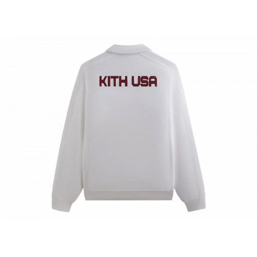 Оригинальный шмот Kith USA Basketball Nelson Collared Pullover White