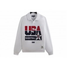 Kith USA Basketball Nelson Collared Pullover White