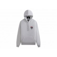 Kith USA Basketball Vintage Nelson Hoodie Light Heather Grey