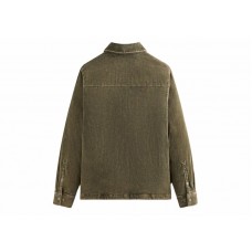 Kith Washed Corduroy Brixton Puffed Shirt Jacket Mire