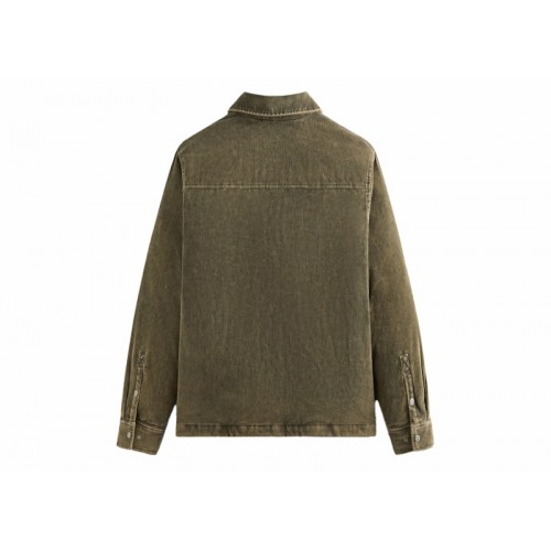 Оригинальный шмот Kith Washed Corduroy Brixton Puffed Shirt Jacket Mire