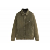 Kith Washed Corduroy Brixton Puffed Shirt Jacket Mire