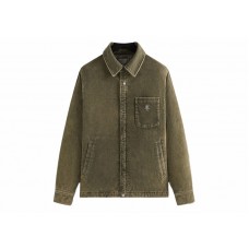 Kith Washed Corduroy Brixton Puffed Shirt Jacket Mire