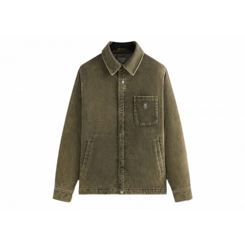 Оригинальный шмот Kith Washed Corduroy Brixton Puffed Shirt Jacket Mire