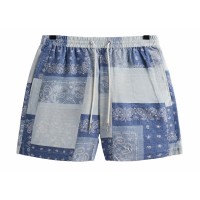 Kith Washed Paisley Active Short Light Indigo