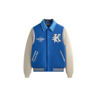 Kith Wool X Microsuede Varsity Jacket Cyclone