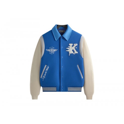 Kith Wool X Microsuede Varsity Jacket Cyclone
