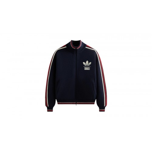 Kith x adidas Football Knit Full-Zip Jacket Legend Ink