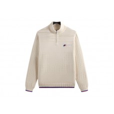 Kith x BMW Ansel Quarter Zip Sweater Sandrift