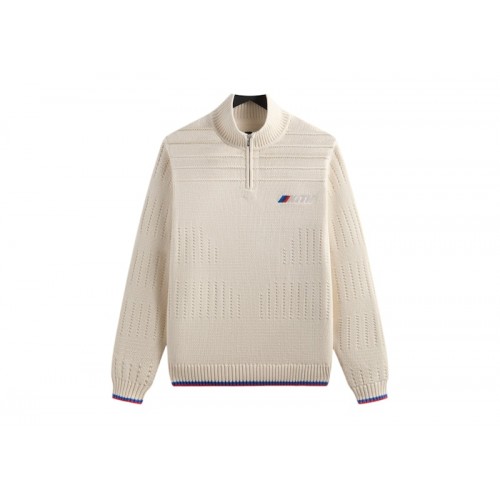 Оригинальный шмот Kith x BMW Ansel Quarter Zip Sweater Sandrift