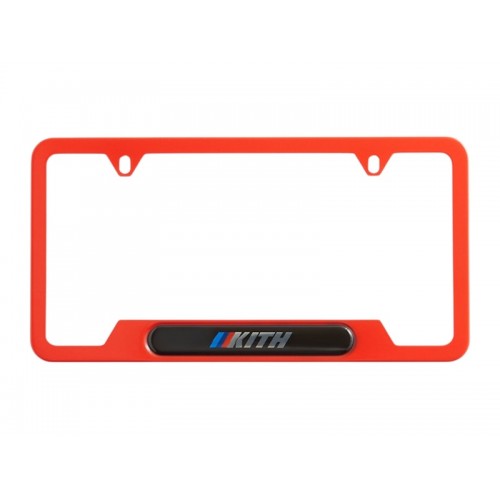 Kith x BMW Car Plate Cinnabar