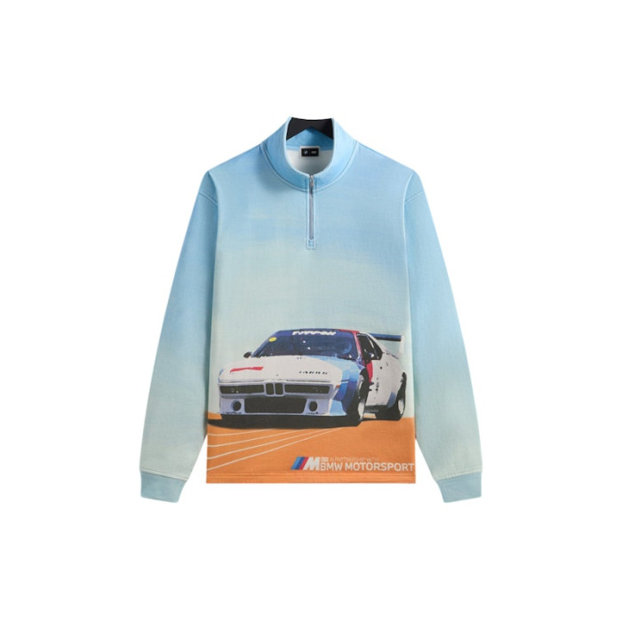 Оригинальный шмот Kith x BMW Retro Vintage Quarter Zip White