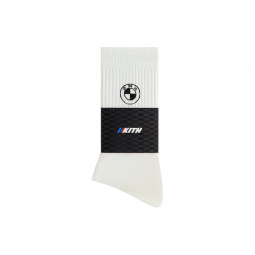 Оригинальный шмот Kith x BMW Rondel Crew Socks White