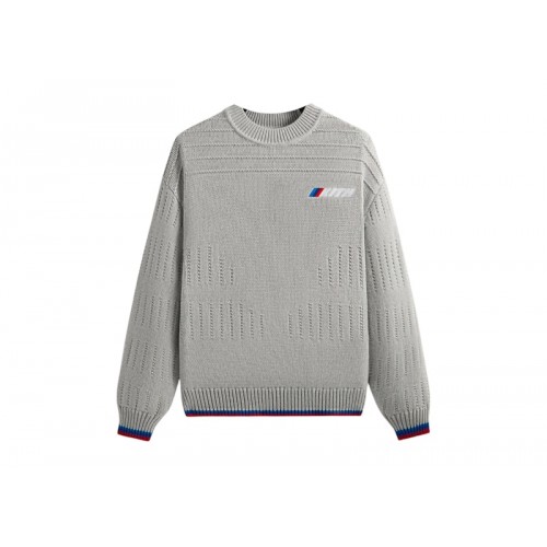 Оригинальный шмот Kith x BMW Sven Crewneck Sweater Light Heather Grey