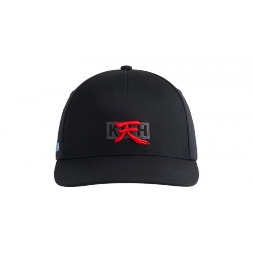 Kith x Capcom New Era Akuma Twill Bay Low Pinch Crown Snapback Black