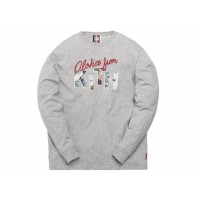 Kith x Coca-Cola Aloha L/S Tee Heather Grey
