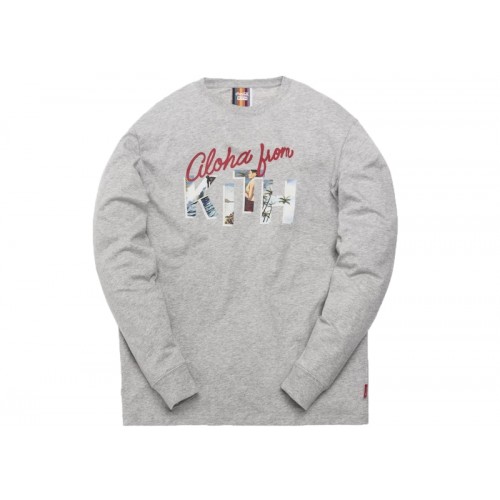 Kith x Coca-Cola Aloha L/S Tee Heather Grey