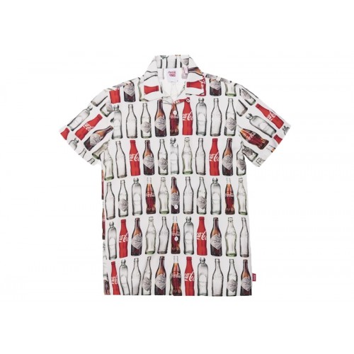Kith x Coca-Cola Bottles Camp Button Up White
