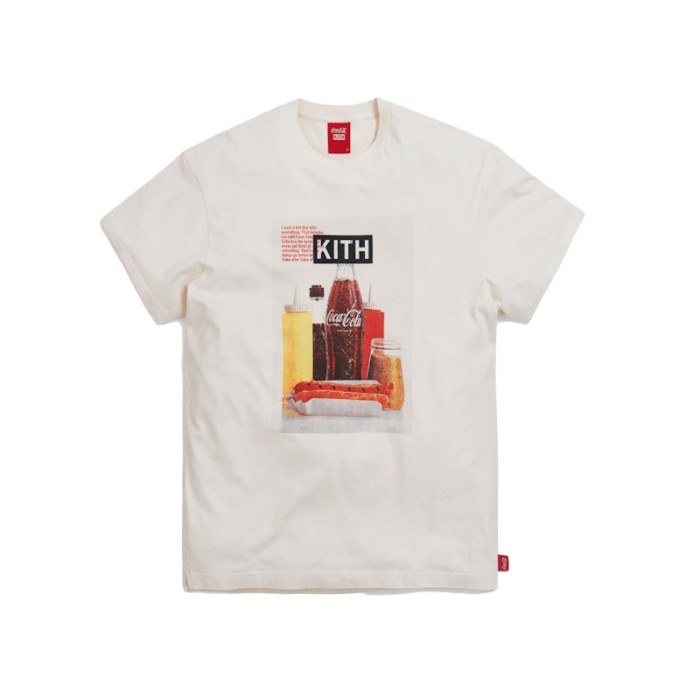 Kith x Coca-Cola Hot Dog Vintage Tee Ivory Kith x Coca-Cola Hot Dog Vintage Tee Ivory