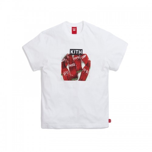Kith x Coca-Cola Language Bottle Vintage Tee White
