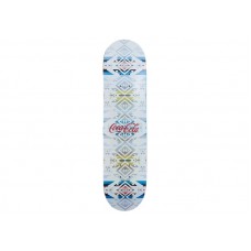 Kith x Coca Cola Pendleton Logo Skateboard Deck White Sand