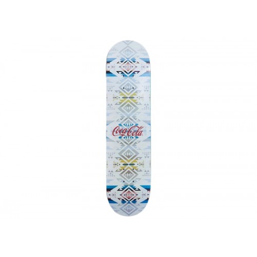 Kith x Coca Cola Pendleton Logo Skateboard Deck White Sand